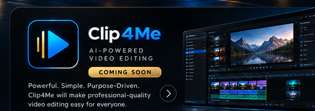 Clip4Me AI-powered video editing — coming soon